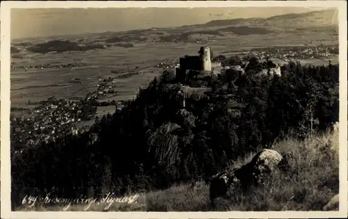 Foto Ak Sobieszów Hermsdorf Kynast Jelenia Góra Hirschberg Riesengebirge, Zamek Chojnik, Burg Kynast