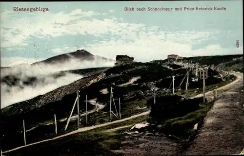 Ak Malá Úpa Kleinaupa Riesengebirge Region Königgrätz, Schneekoppe, Prinz-Heinrich-Baude