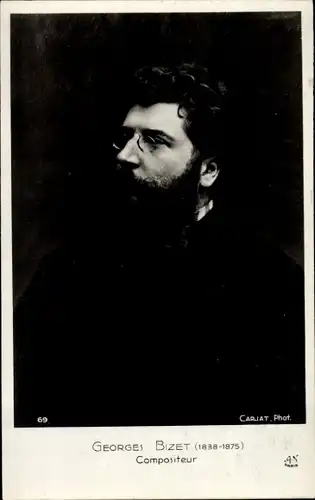 Ak Französischer Komponist Georges Bizet, Portrait