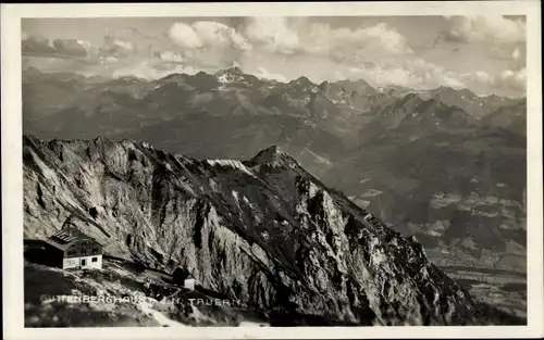 Ak Obertraun Oberösterreich, Dachstein, Guttenberghaus gegen Niedere Tauern