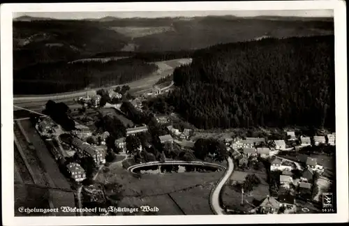 Ak Wickersdorf Bad Blankenburg, Blick zum Ort