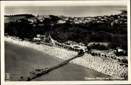 Ak Ostseebad Göhren auf Rügen, Blick aus der Vogelschau