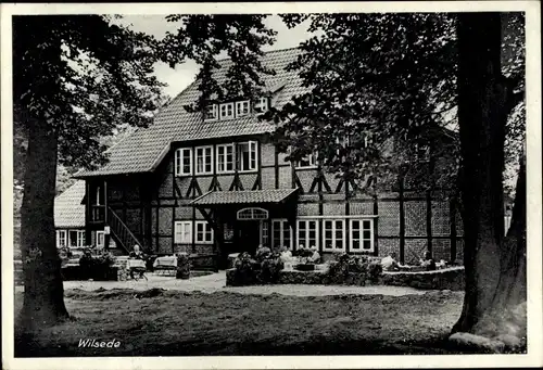 Ak Wilsede Bispingen, Blick auf Gasthof zum Heidemuseum Dora Hinrichs