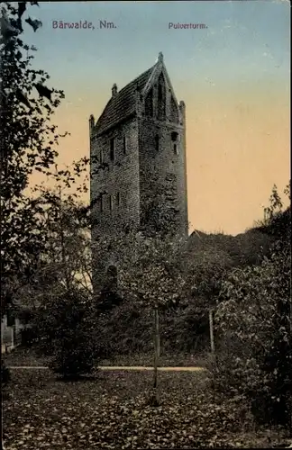 Ak Mieszkowice Bärwalde Neumark Ostbrandenburg, Pulverturm