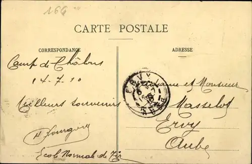 Ak Das Antoinette-Eindecker, Motor und Propeller