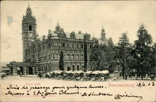 Ak Pietermaritzburg Südafrika, Rathaus