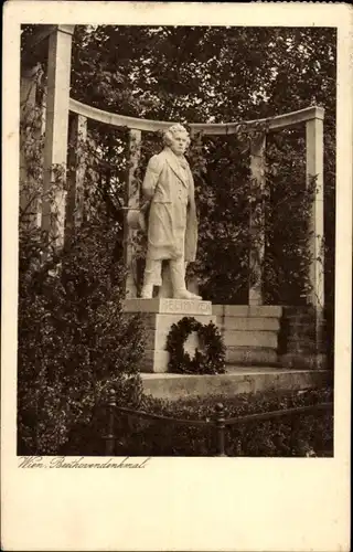 Ak Wien 1 Innere Stadt, Beethoven-Denkmal