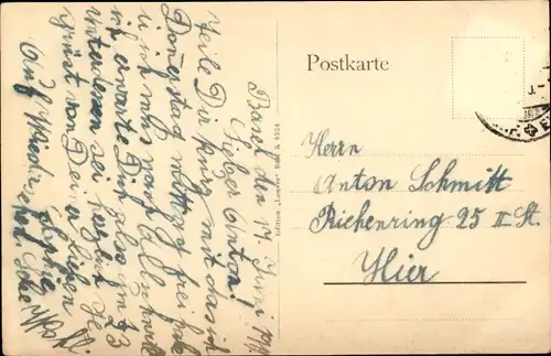 Ak Basel Stadt Schweiz, Strassburger Denkmal