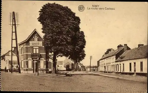 Ak Nimy Hennegau Wallonien, Der Weg nach Casteau