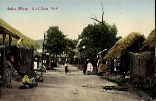 Ak Gold Coast Gold Coast Ghana, Eingeborenendorf