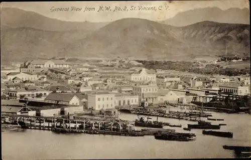 Ak São Vicente Cabo Verde Kap Verde, Gesamtansicht, NW No. 2