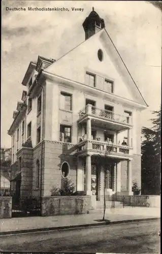 Ak Vevey Kanton Waadt, Deutsche Methodistenkirche