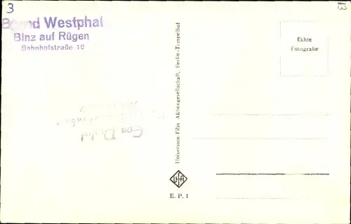 Ak Schauspielerin Eva Probst, Portrait, Autogramm