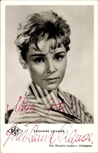Ak Schauspielerin Susanne Cramer, Portrait, Autogramm