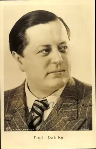 Ak Schauspieler Paul Dahlke, Portrait, Autogramm