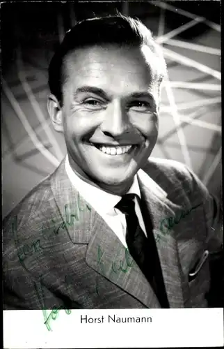 Ak Schauspieler Horst Naumann, Portrait, Autogramm