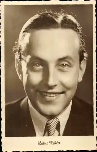 Ak Schauspieler Walter Müller, Portrait, Autogramm