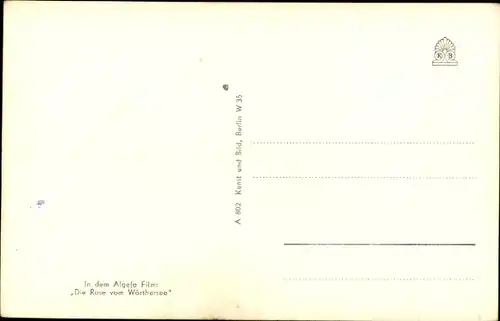 Ak Schauspielerin Waltraut Haas, Portrait, Autogramm, Die Rose vom Wörthersee