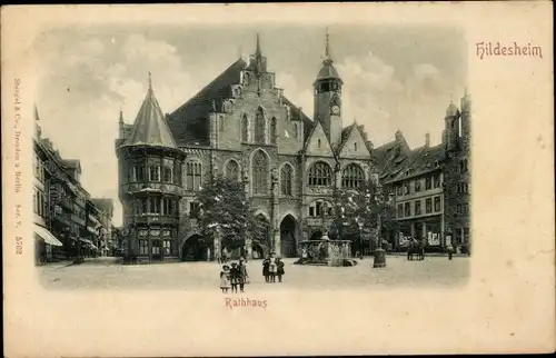 Relief Ak Hildesheim in Niedersachsen, Rathaus