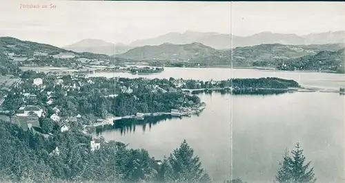 Klapp Ak Pörtschach am Wörther See Kärnten, Gesamtansicht