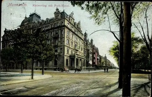 Ak Mannheim in Baden Württemberg, Kaiserring mit Park Hotel