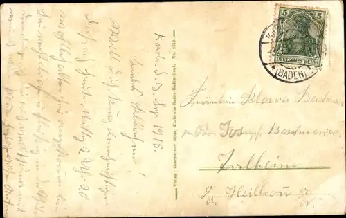 Ak Karlsruhe in Baden, Kaiserstraße