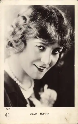 Ak Schauspielerin Vilma Banky, Portrait