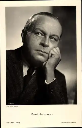 Ak Schauspieler Paul Hartmann, Portrait