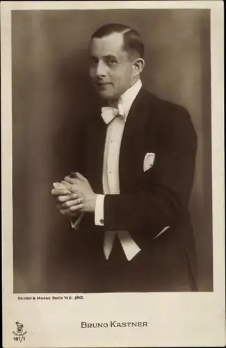 Ak Schauspieler Bruno Kastner, Portrait