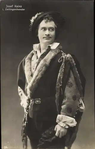 Ak Schauspieler Josef Kainz, Portrait, in Zwillingsschwester