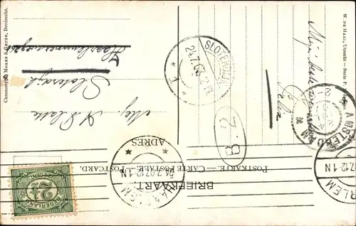 Künstler Ak Gerstenhauer, Windmühle, Segelboot, Dämmerung