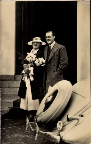 Ak Den Haag, Prinzessin Juliana der Niederlande mit Prinz Bernhard, 1936