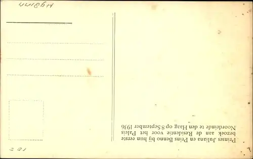 Ak Den Haag, Prinzessin Juliana der Niederlande mit Prinz Bernhard, 1936