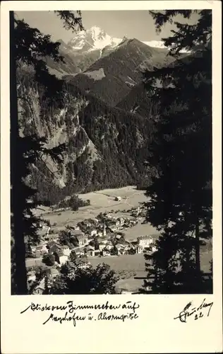 Ak Mayrhofen im Zillertal Tirol, Panorama, Gebirge, Ahornspitze