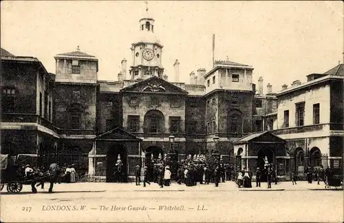 Ak City of Westminster London England, Whitehall, Horse Guards