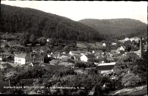 Ak Wöllersdorf im Piestingtal Niederösterreich, Panorama, Gutensteinerbahn