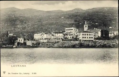 Ak Lovrana Lovran Laurana Kroatien, Gesamtansicht
