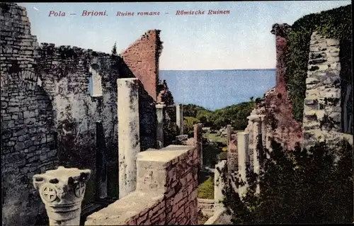 Ak Pola Pula Kroatien, Römische Ruinen