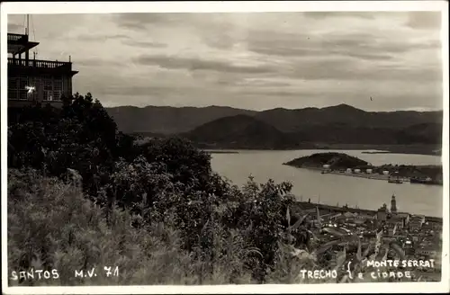 Ak Santos Brasilien, Monte Serrat, Cidade