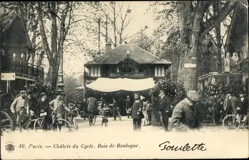 Ak Paris XVI Passy, Chalets du Cycle, Bois de Boulogne