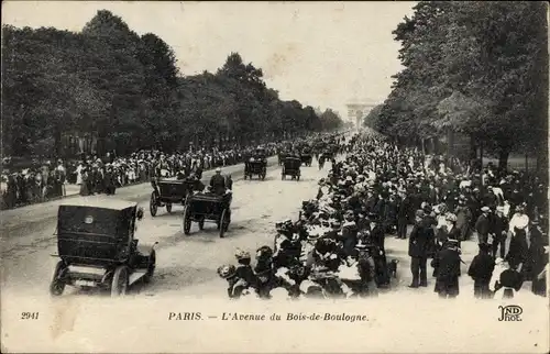 Ak Paris XVI Passy, Avenue de Bois de Boulogne