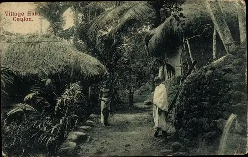 AK Ceylon Sri Lanka, Dorfhütten