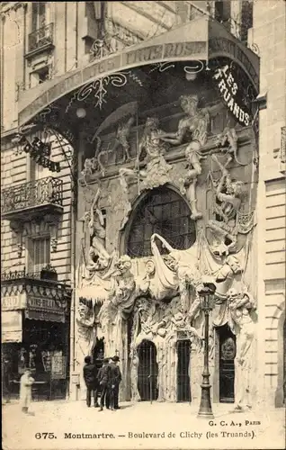 Ak Paris XVIII. Buttes Montmartre, Boulevard de Clichy