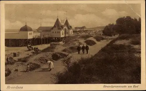 Ak Ostseebad Arendsee Kühlungsborn, Strandpromenade am Bad