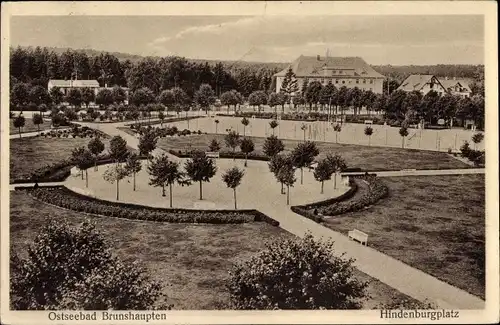 Ak Ostseebad Brunshaupten Kühlungsborn, Hindenburgplatz