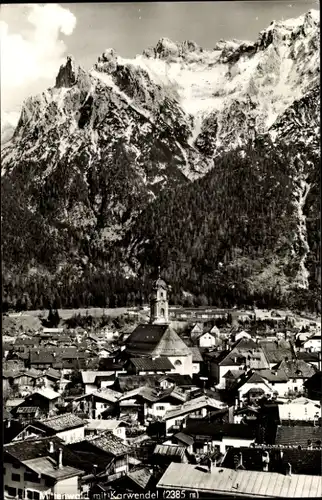 Ak Mittenwald in Oberbayern, mit Karwendel