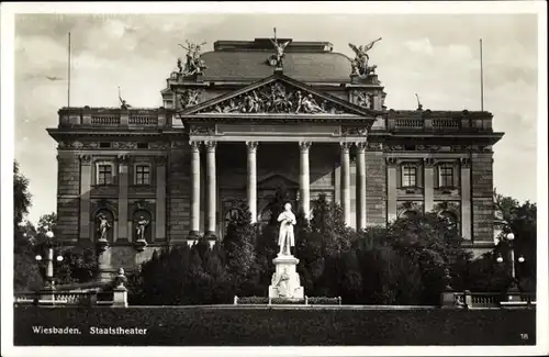 Ak Wiesbaden in Hessen, Staatstheater