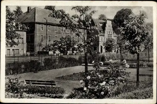 Ak Berggießhübel in Sachsen, Park, Gebäude