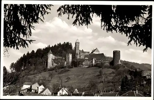 Ak Hirschhorn am Neckar Hessen, Schloss Hirschhorn