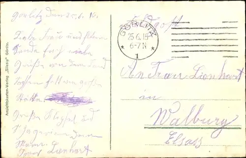 Ak Görlitz in der Lausitz, Totalansicht